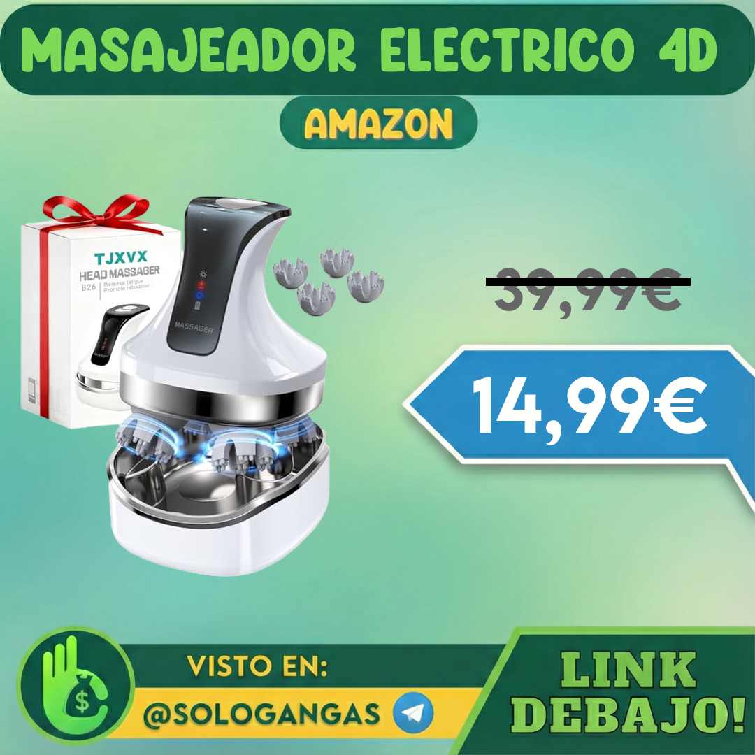 Masajeador Eléctrico 4D Cuero Cabelludo