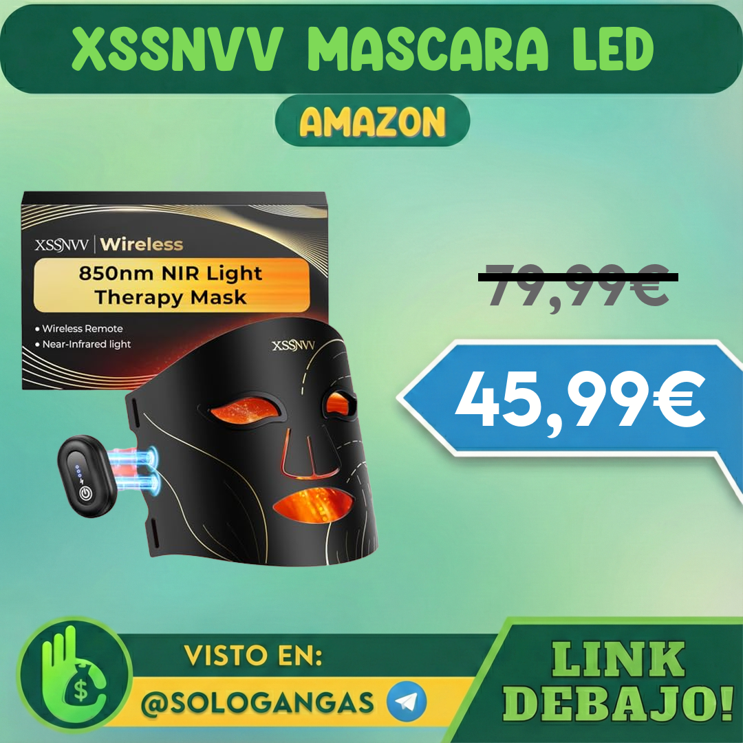 Xssnvv NVV03 Máscara LED Facial 272 LEDs