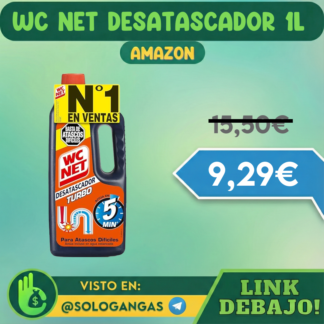 2x WC Net Turbo Desatascador 1L