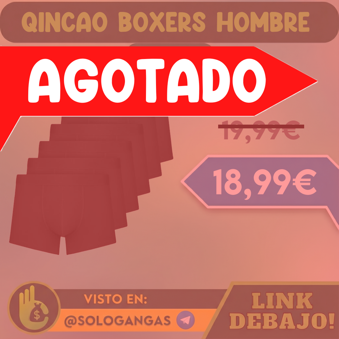 6x Bóxers de Algodón para Hombre