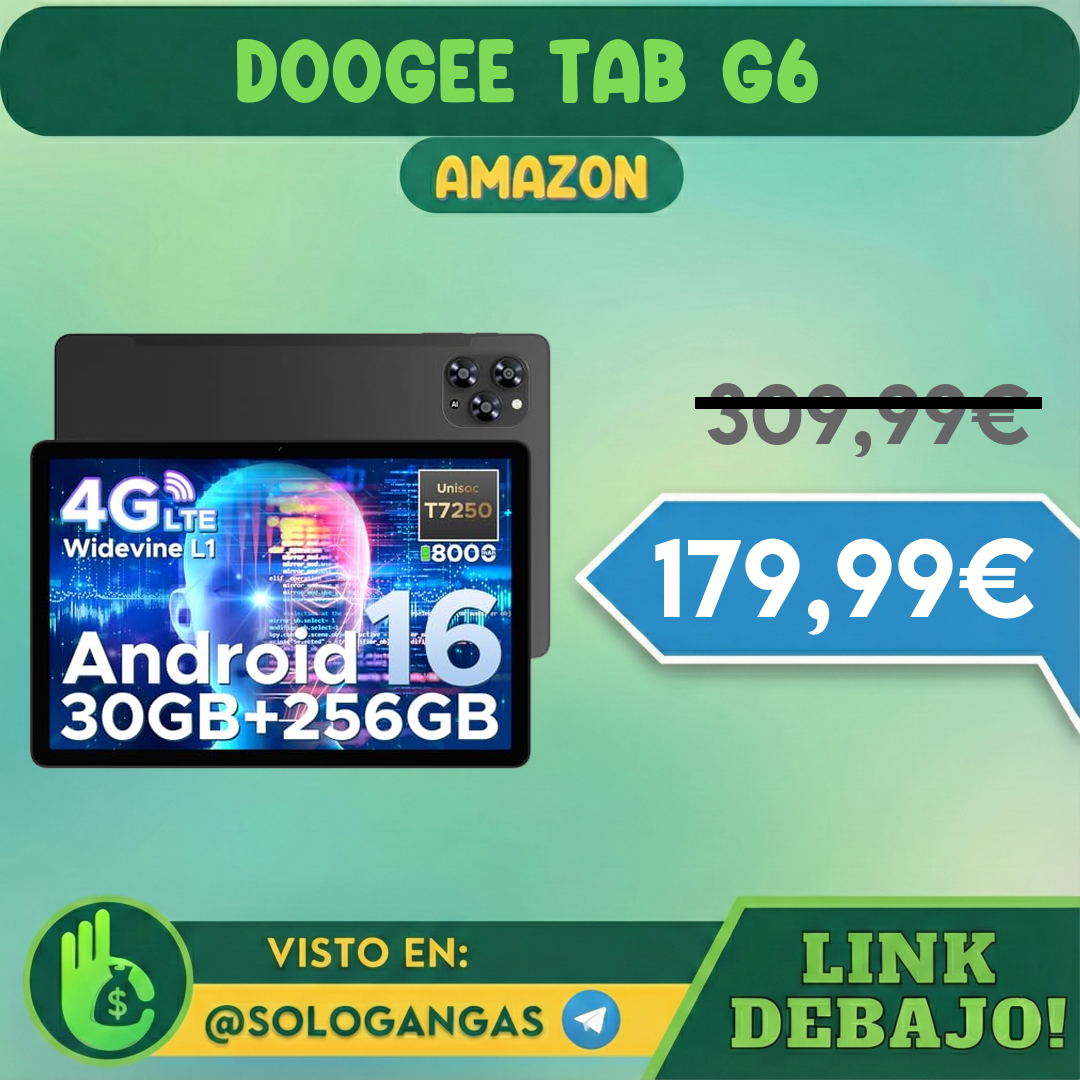 Doogee Tab G6 Tablet 11" 4G 256GB