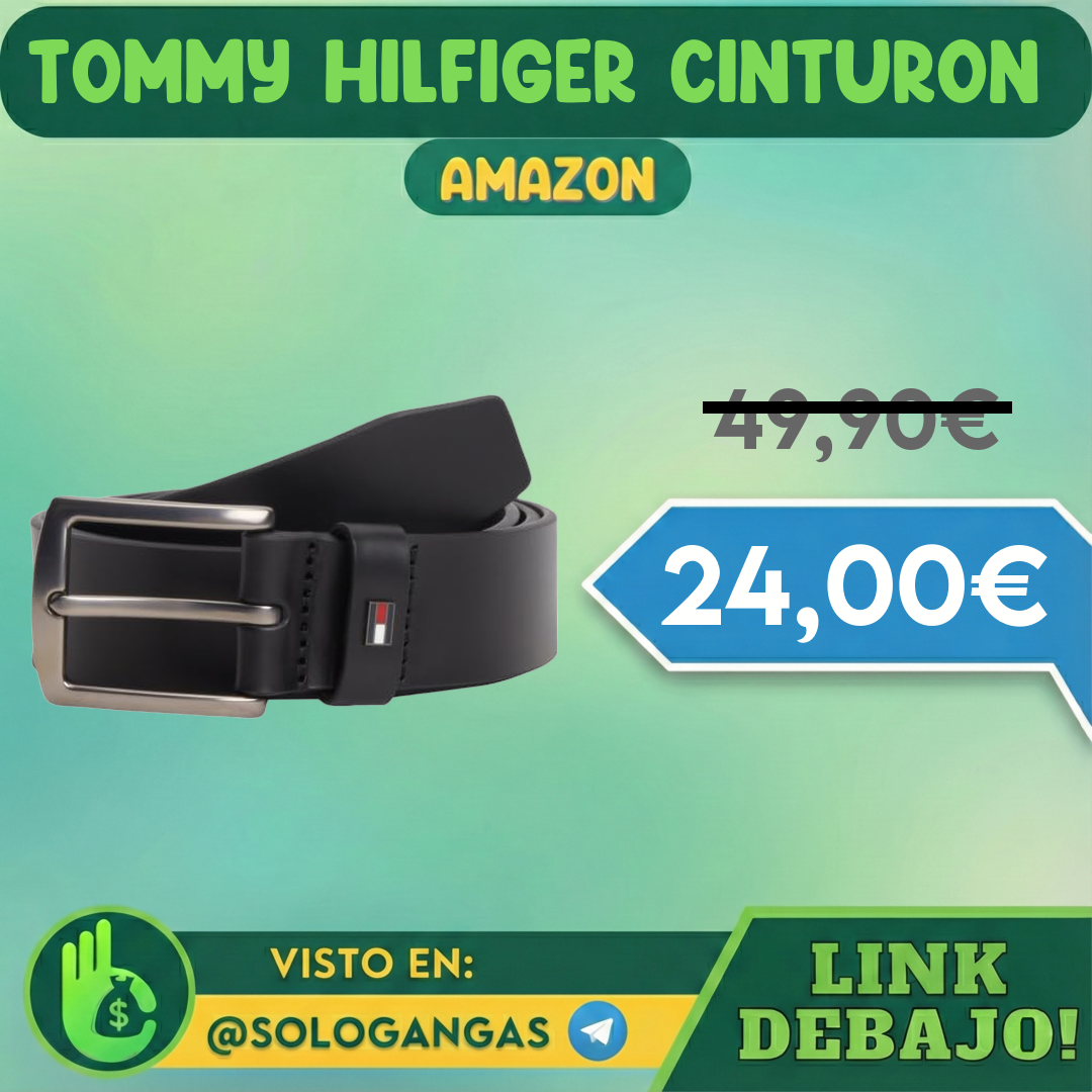 Tommy Hilfiger Cinturón Piel Hombre Denton