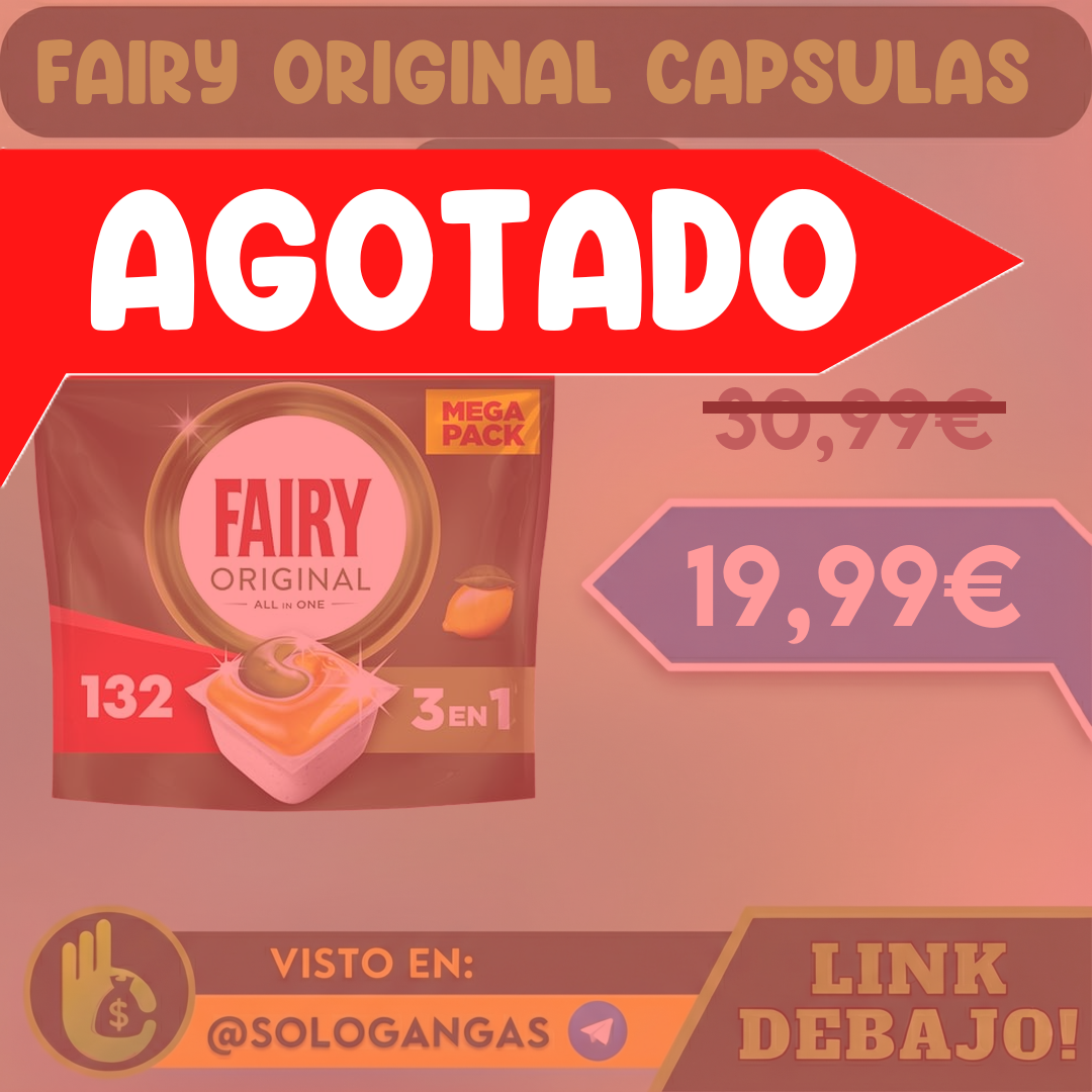 Fairy Original 132 Cápsulas Lavavajillas