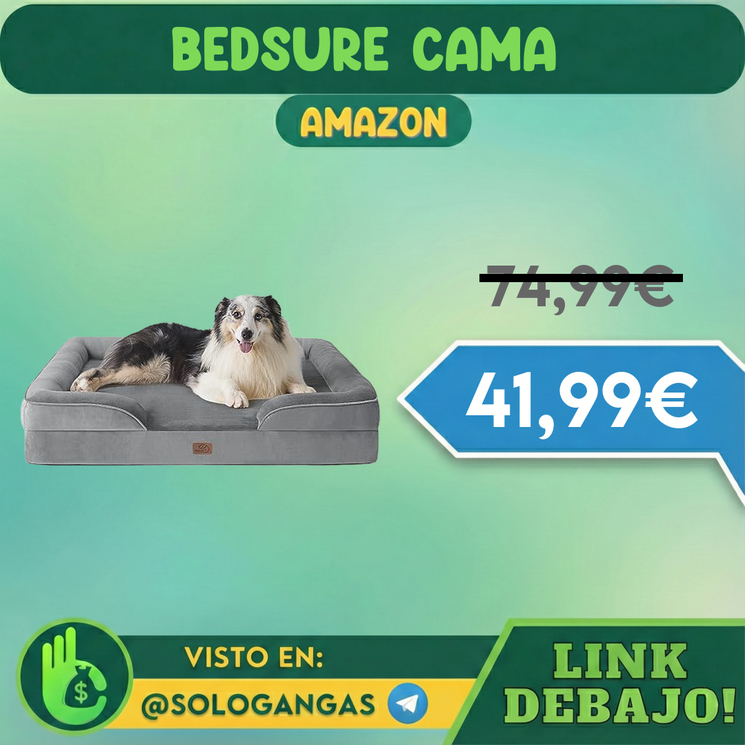 Bedsure Cama Ortopédica Canina 106x80cm