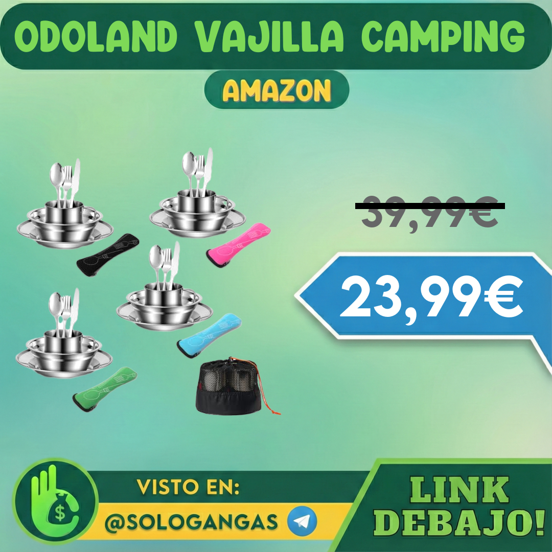 Vajilla de Camping 29 Piezas Inoxidables