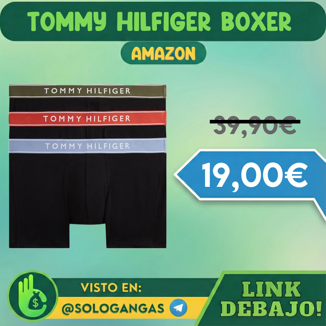3x Tommy Hilfiger Calzoncillos Bóxer Hombre