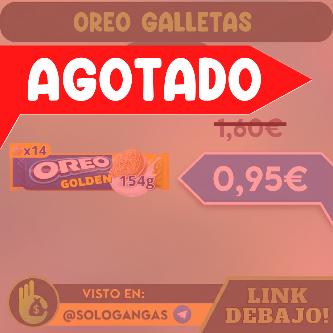 Oreo Golden Galletas de Vainilla 154g