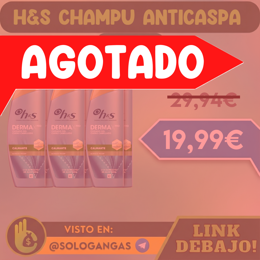 6x H&S DermaXPro Champú Calmante Anticaspa