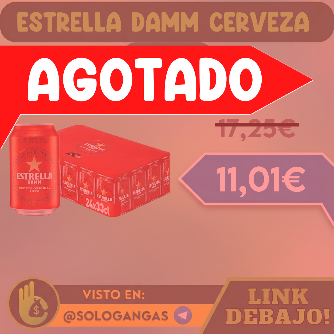 Estrella Damm Cerveza 24 Latas 33cl
