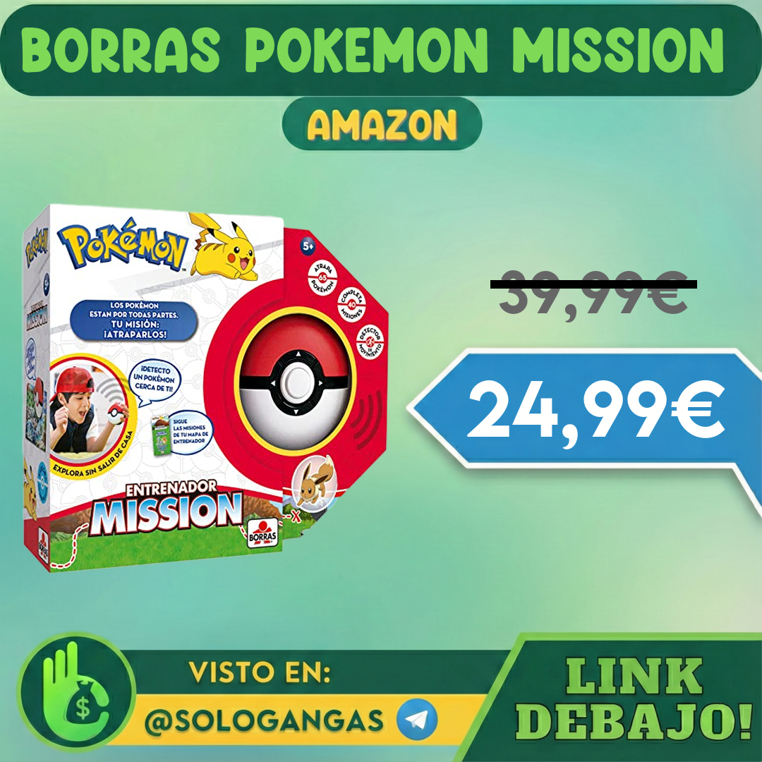 Borras Pokémon Mission Juego de Mesa