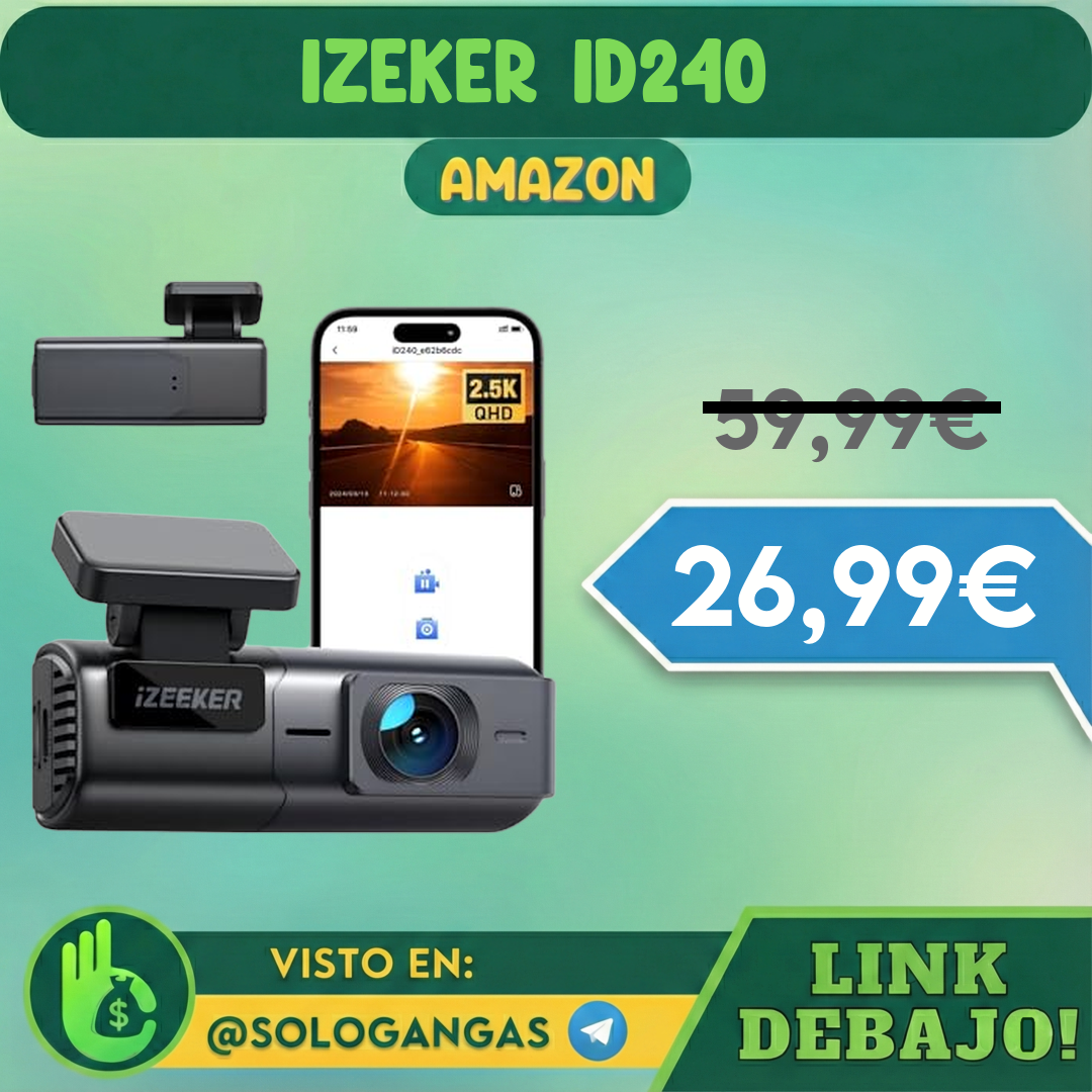 iD240 Dashcam 2.5K WiFi