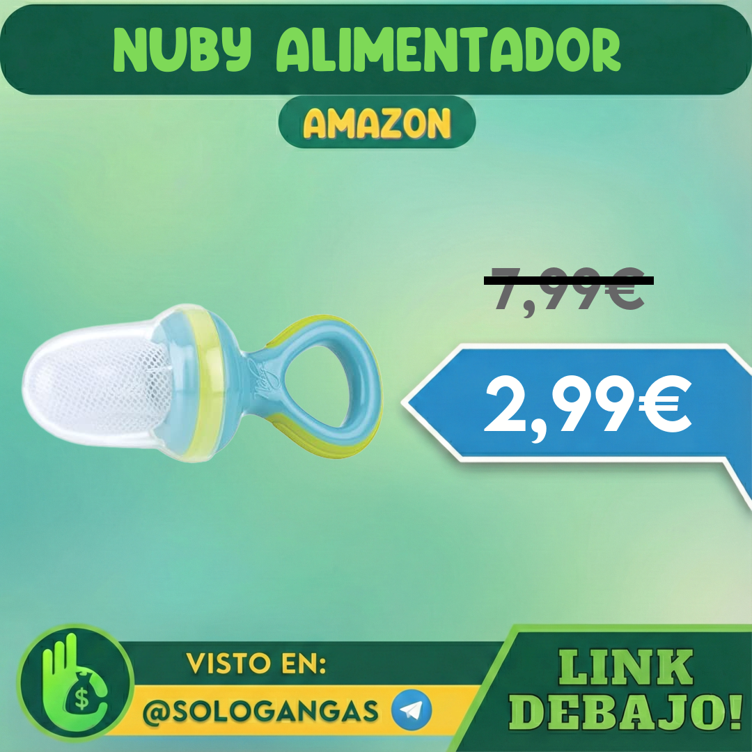 Nuby Alimentador Antiahogo con Redecilla