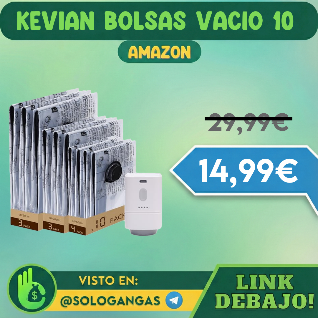Kevian Bolsas al Vacío para Ropa 10 Unidades