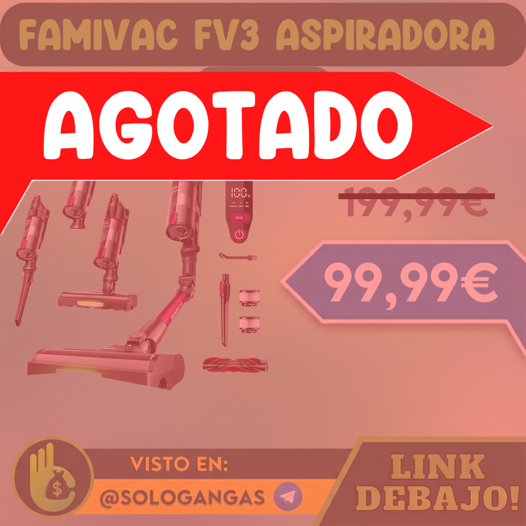 Famivac FV3 Aspiradora Escoba 60kPa