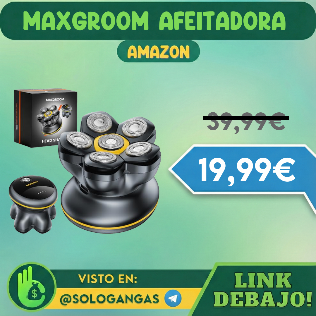 Maxgroom 6D Afeitadora de Cabeza IPX7