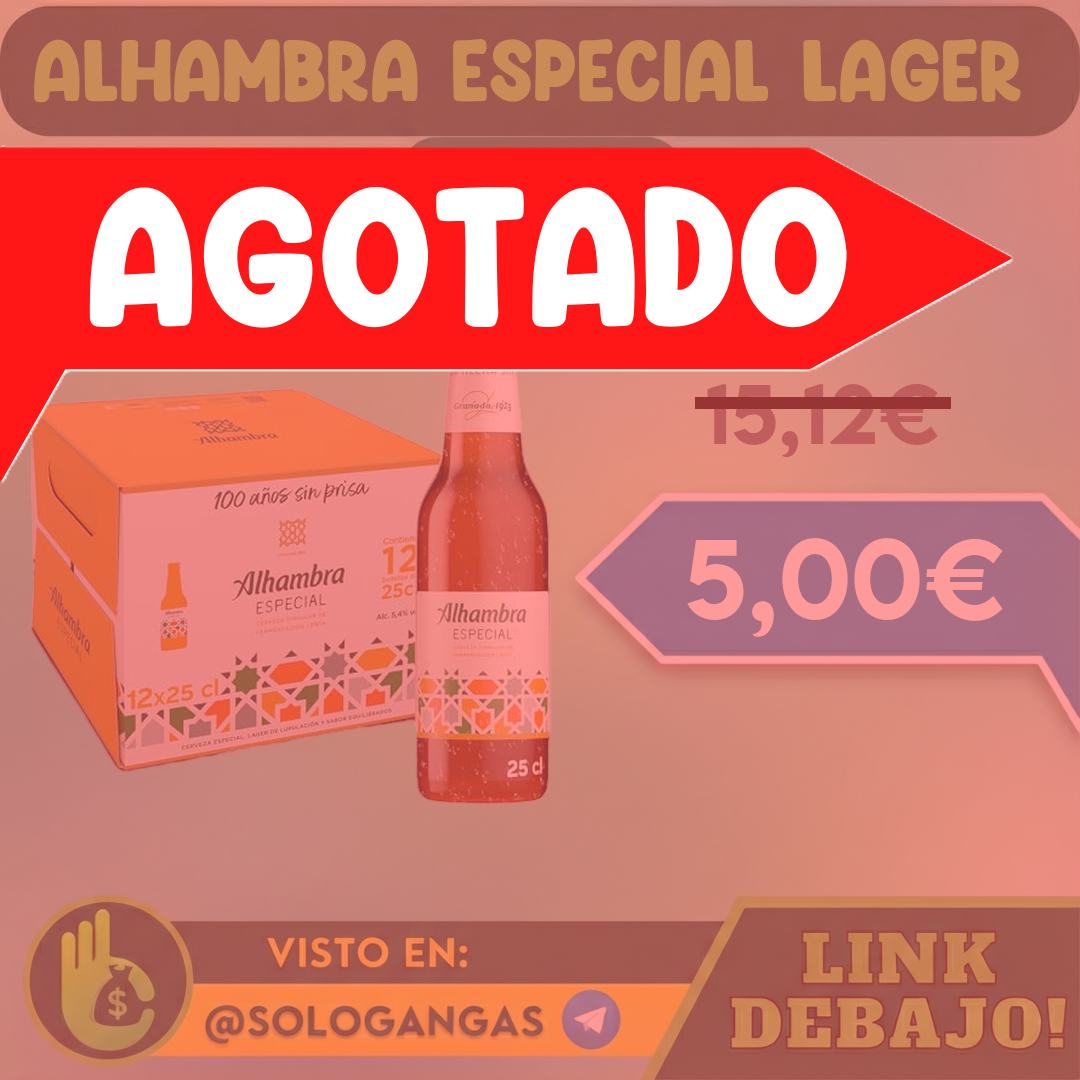 12x Alhambra Especial Cerveza Lager 25cl