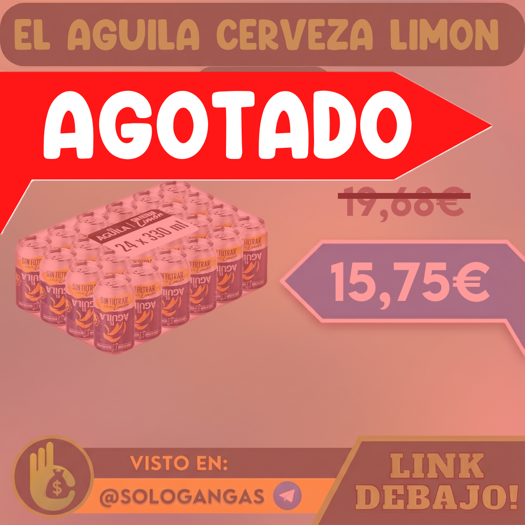 792x El Aguila Sin Filtrar Cerveza Limón 33cl