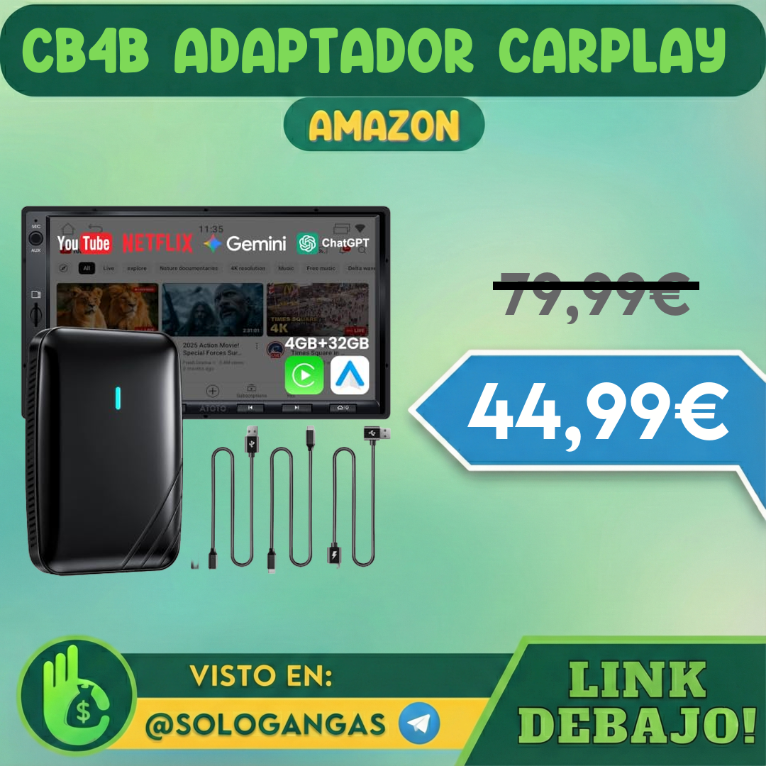 CB4B Adaptador CarPlay AI Box 4G+32G