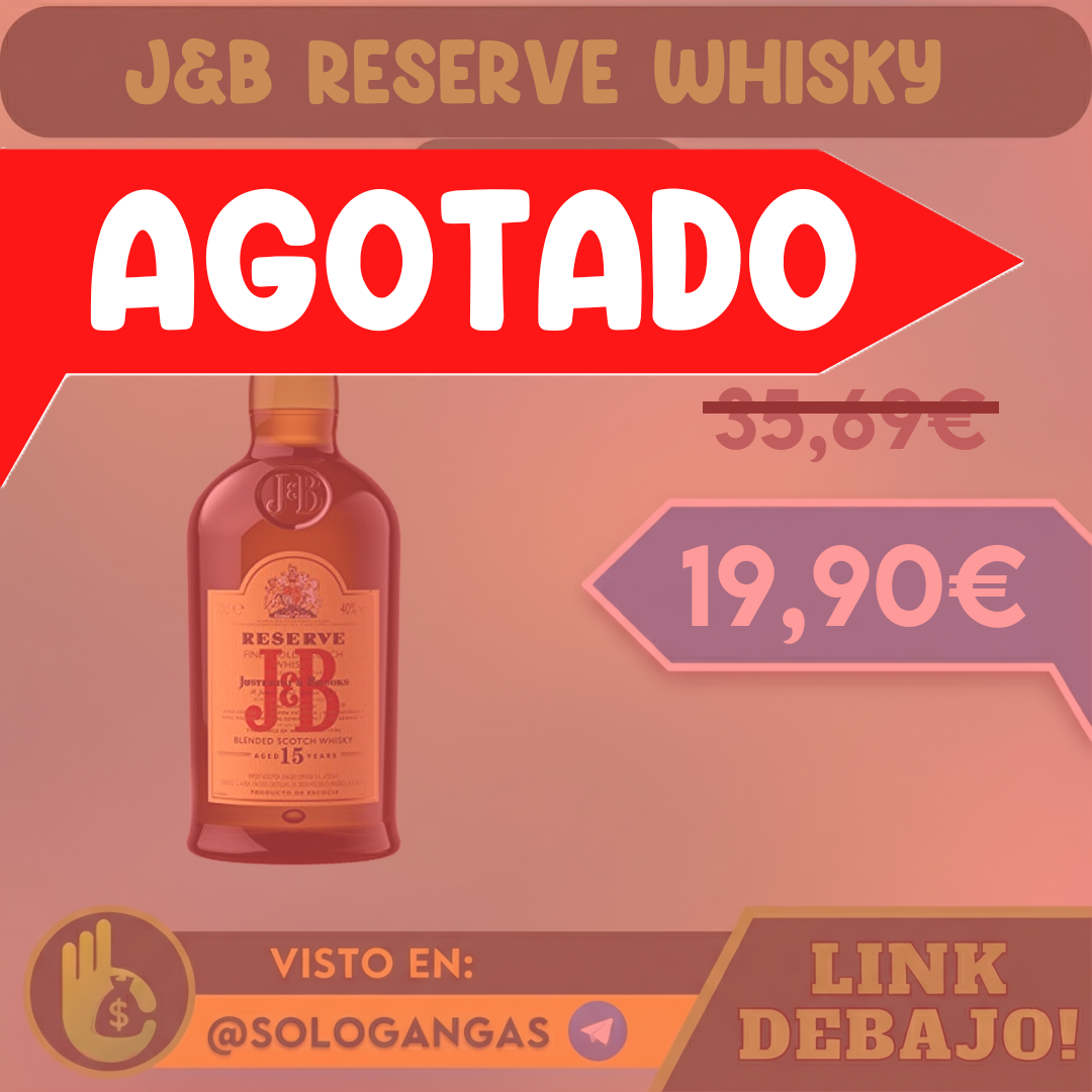 J&B Reserve 15 Años Whisky Escocés 700ml