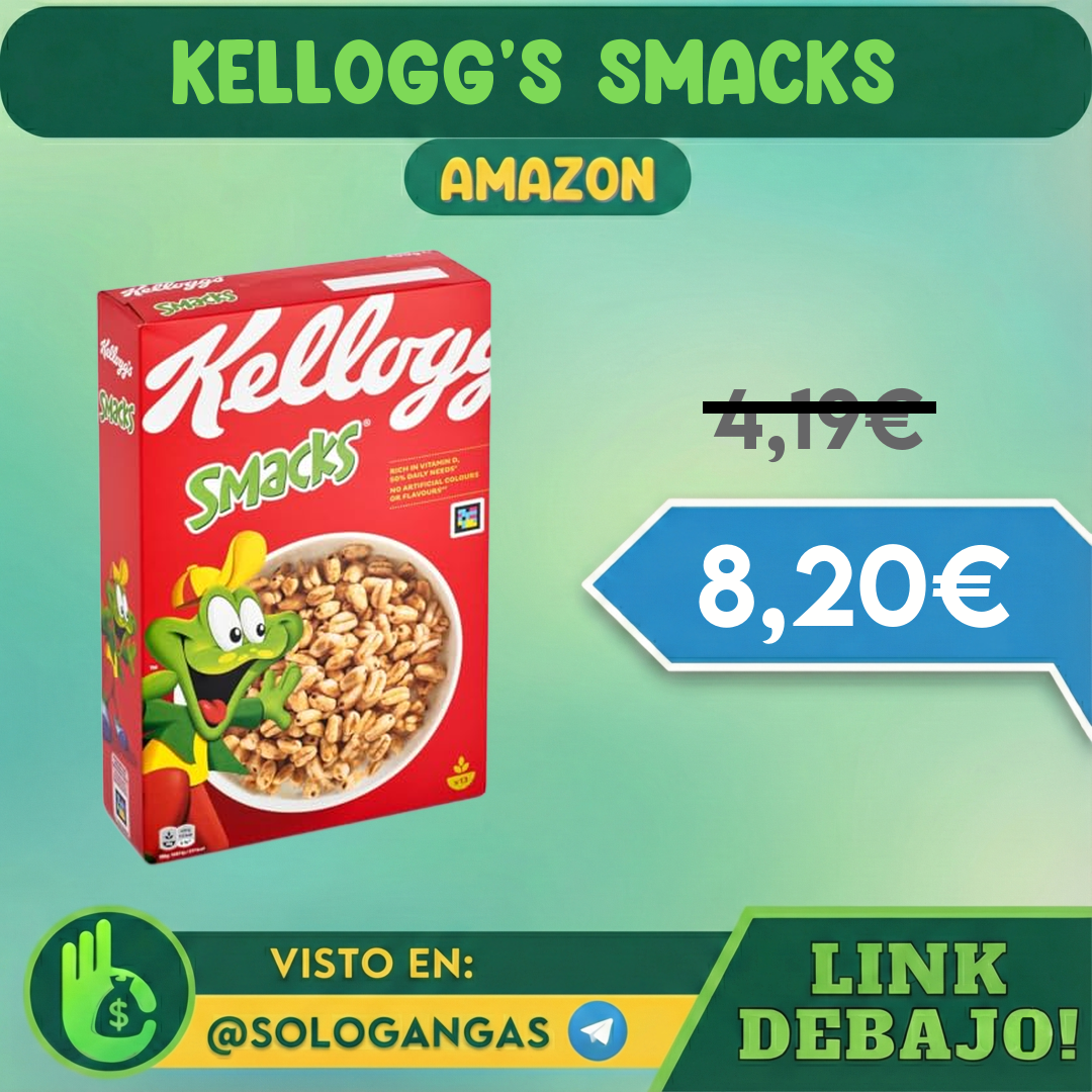 3x Kellogg's Smacks Cereales 400g