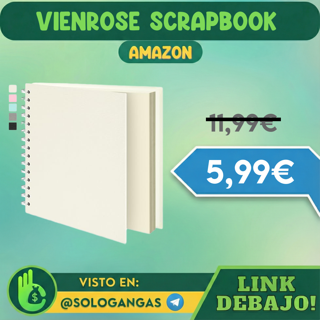 Vienrose Scrapbook Álbum de Fotos 20x20cm