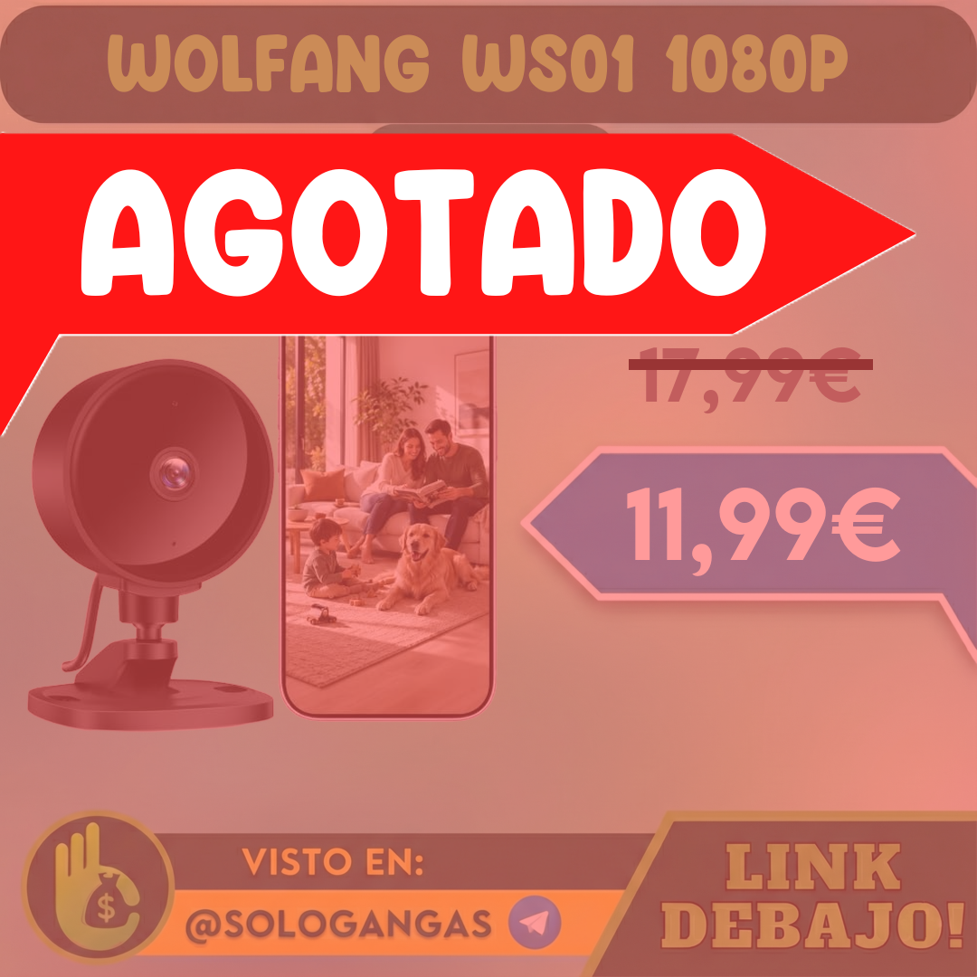 Wolfang WS01 Cámara de Vigilancia 1080p