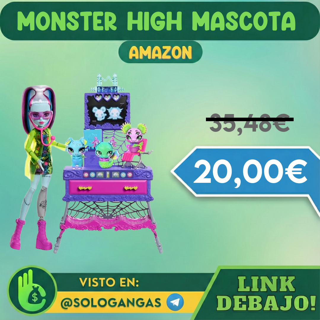 Monster High Frankie Stein Set Crea Mascota