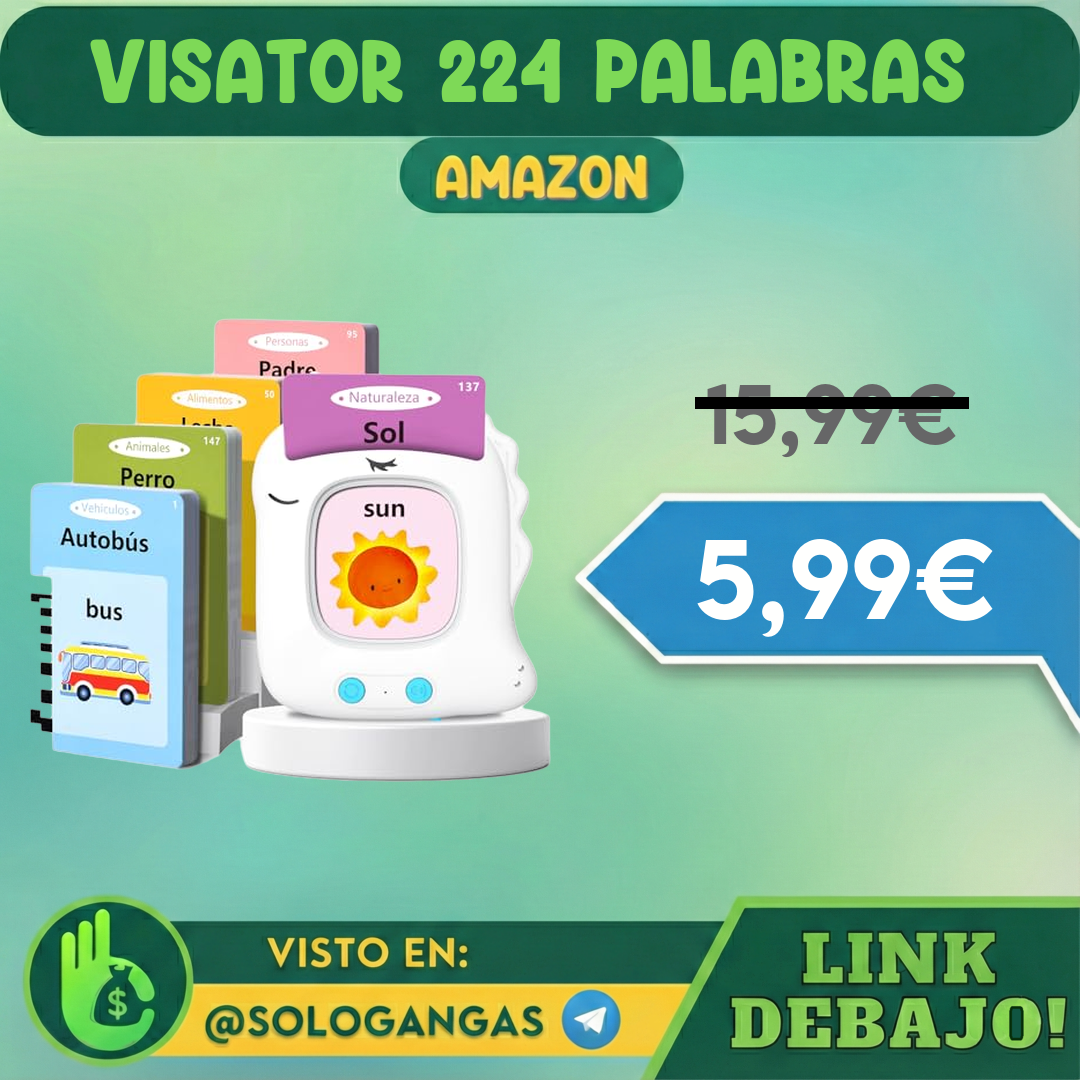 Tarjetas Flash Parlantes Educativas 224 Palabras