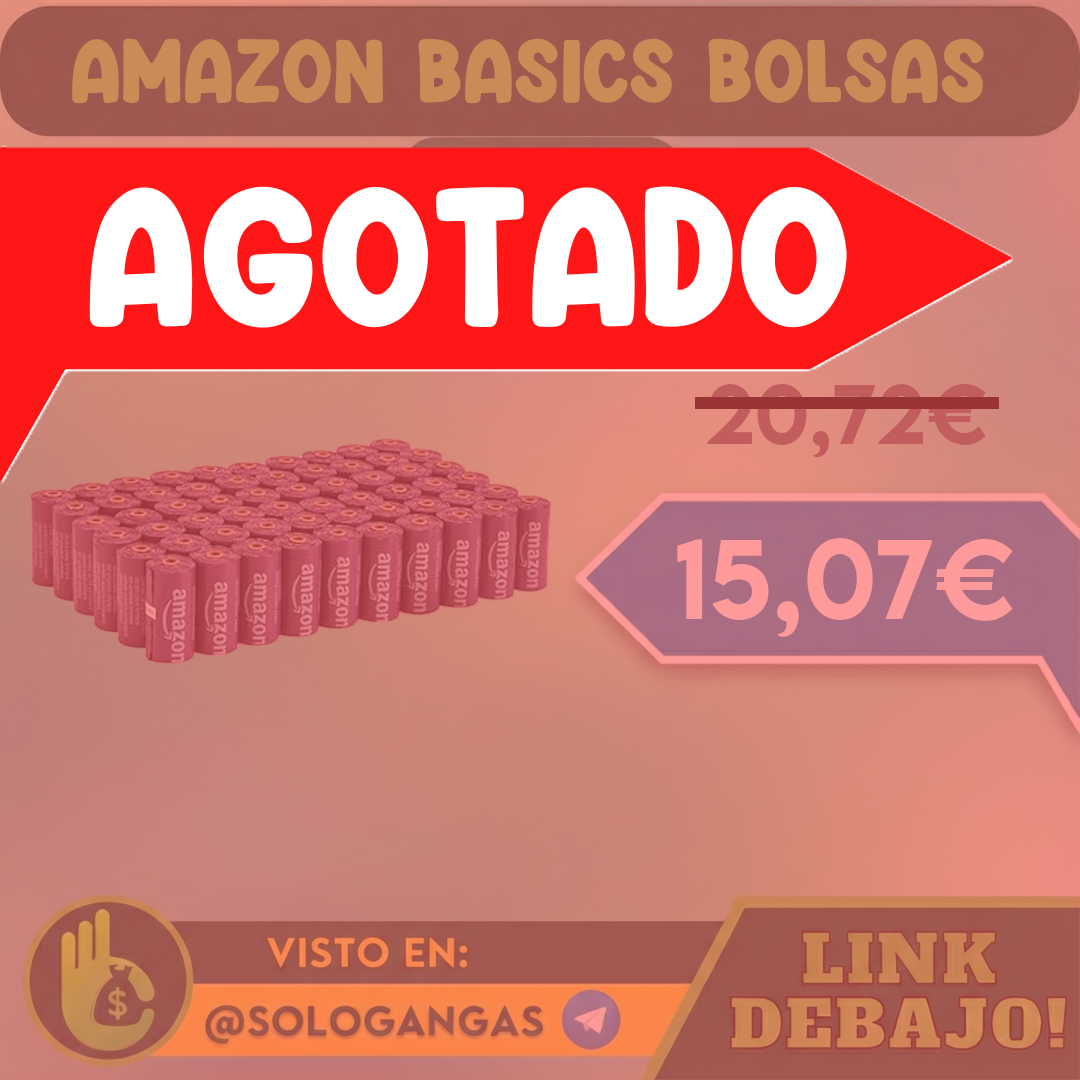 60x15 Amazon Basics Bolsas para Perros