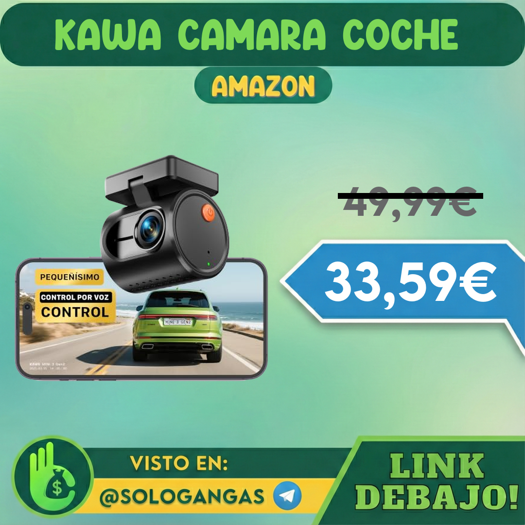 Kawa Cámara para Coche Mini 2K