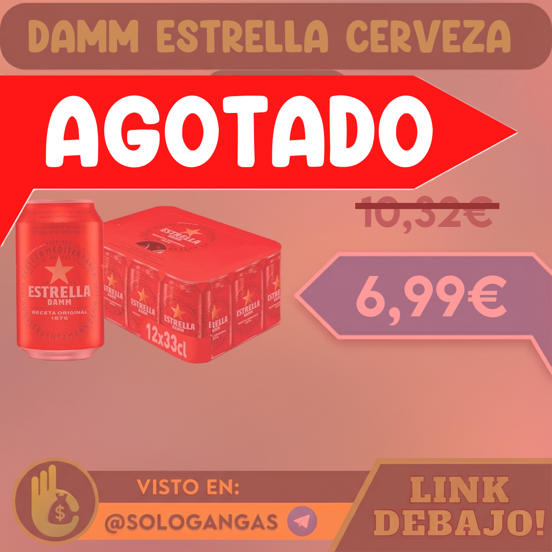 Damm Estrella Cerveza Lager 12 Latas 33cl