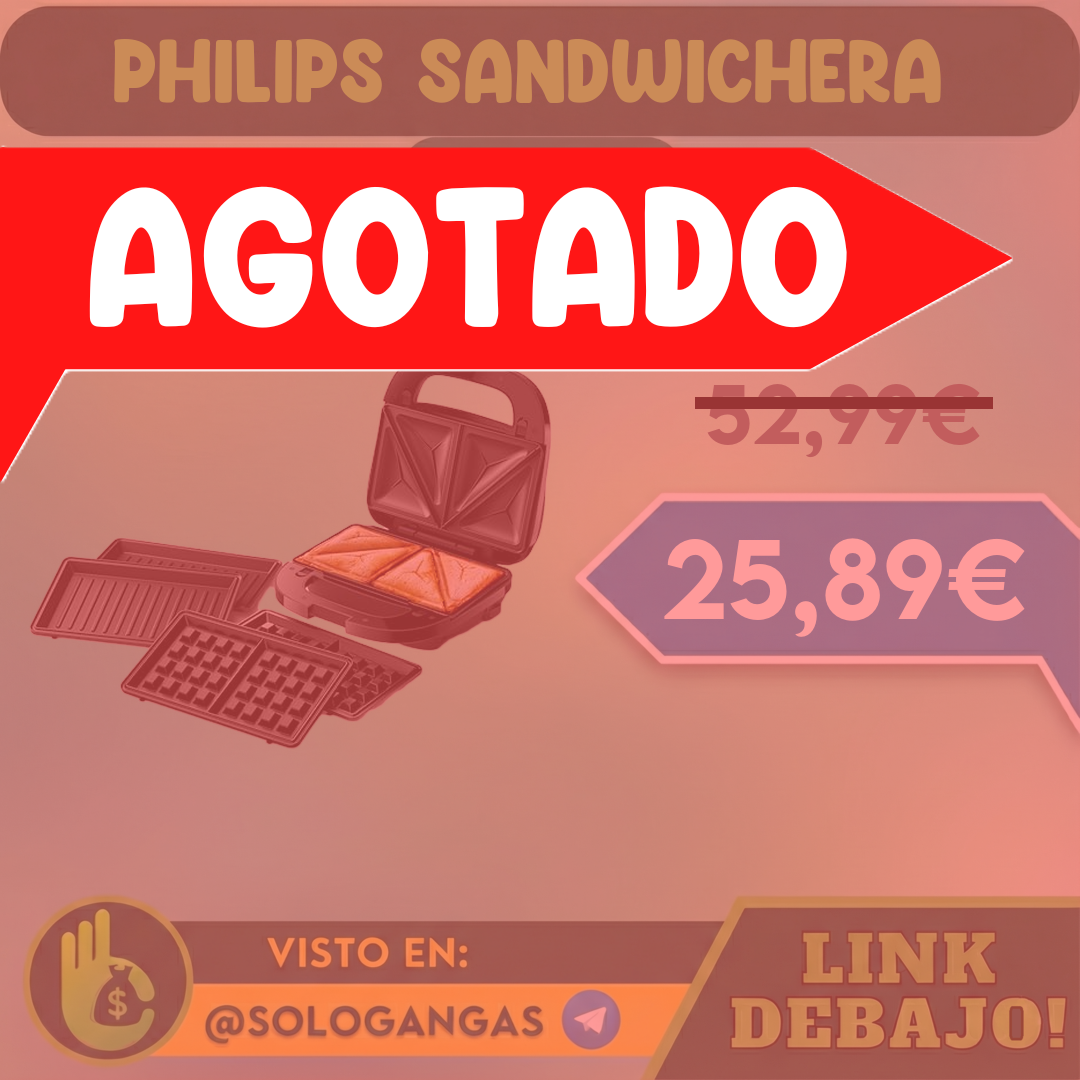 Philips 5000 Sandwichera Grill 3 en 1