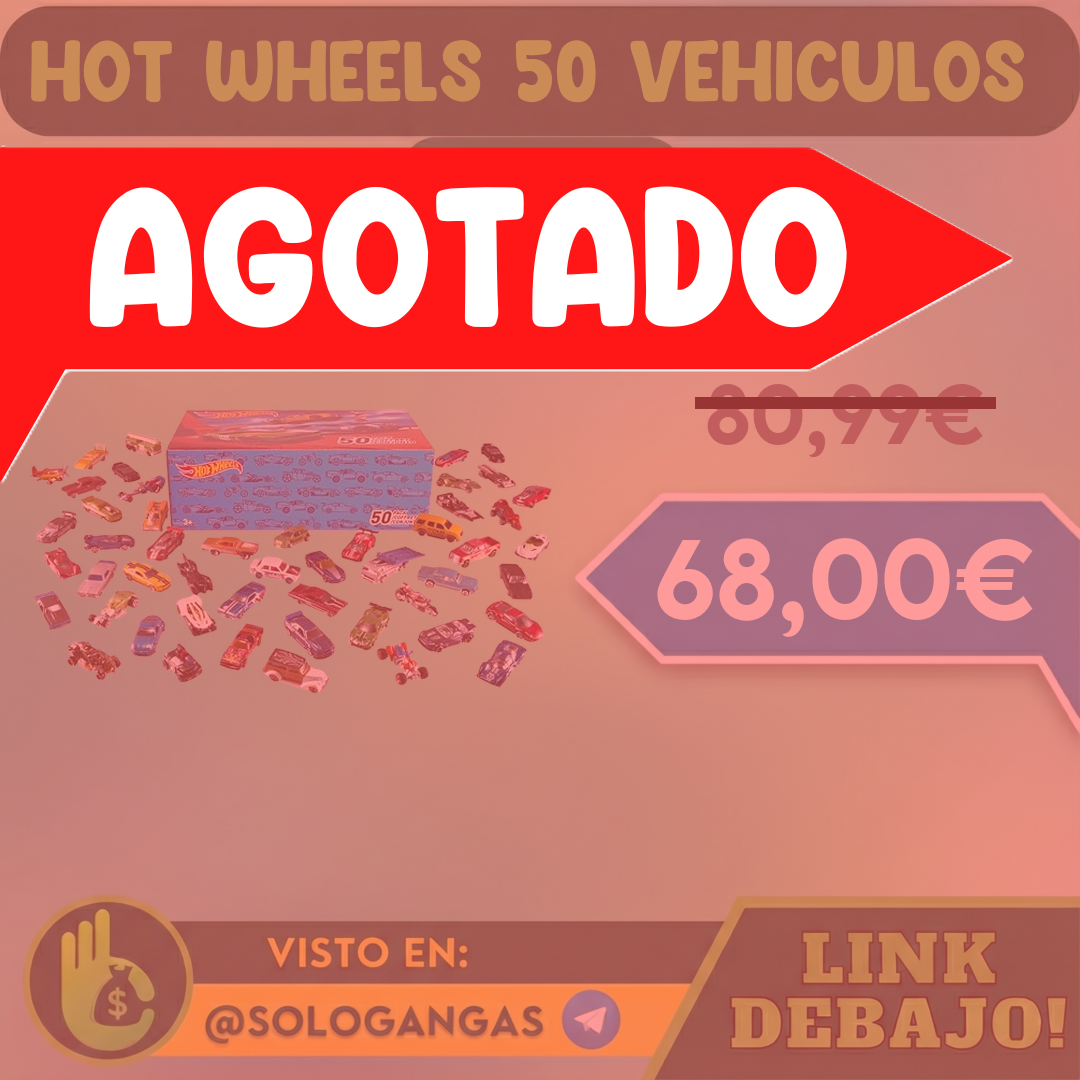 Hot Wheels Pack 50 Vehículos 1:64