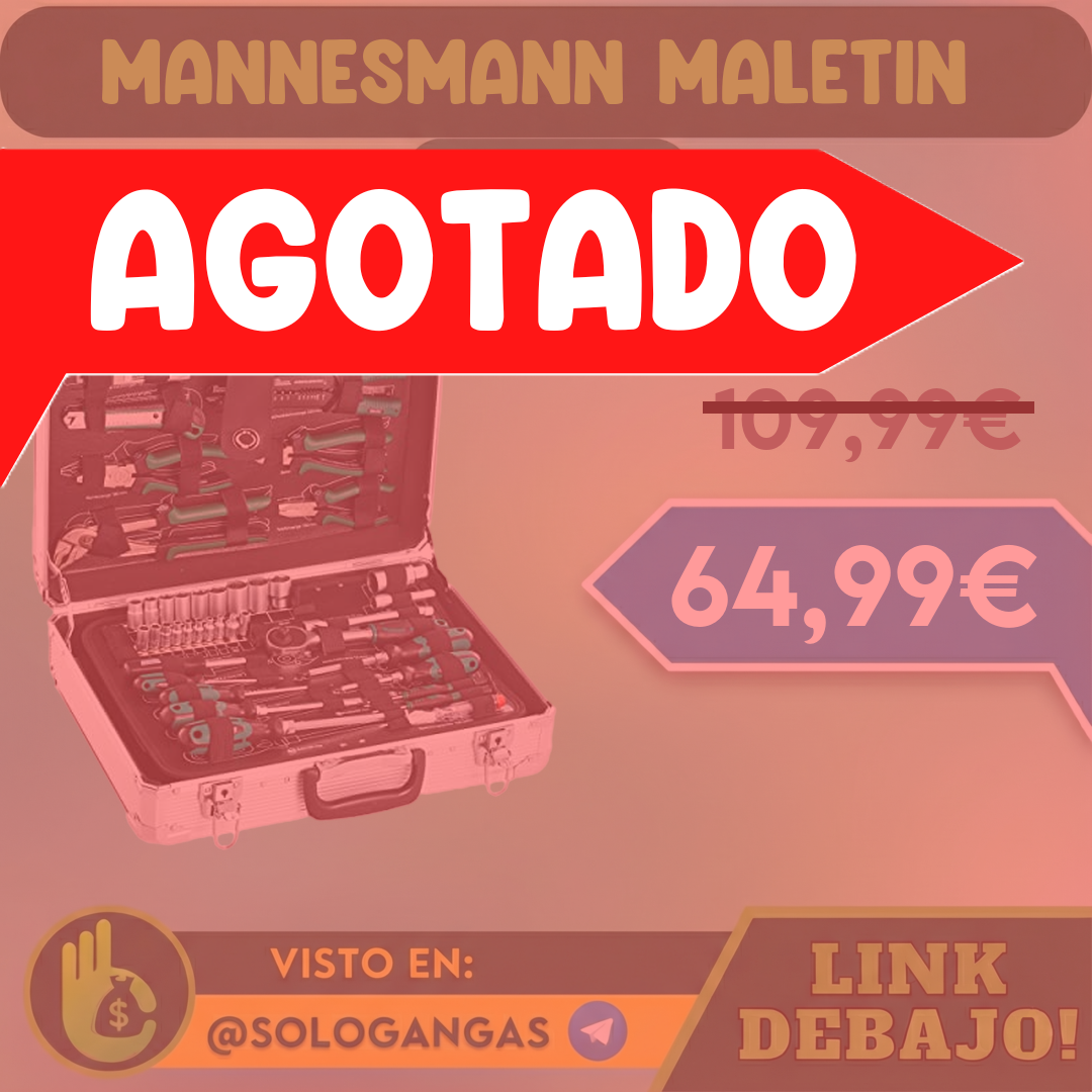 Mannesmann M29075 Maletín de Herramientas 108 Piezas