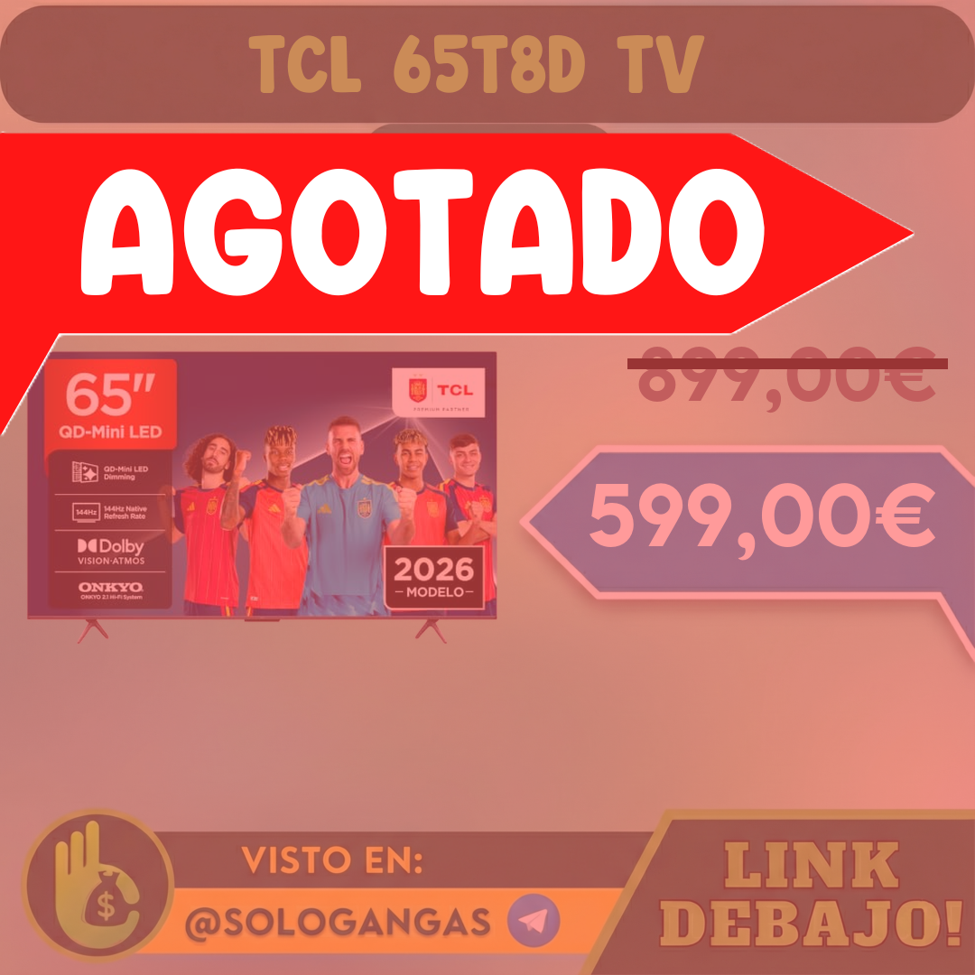 TCL 65T8D Smart TV 65" 4K 144Hz