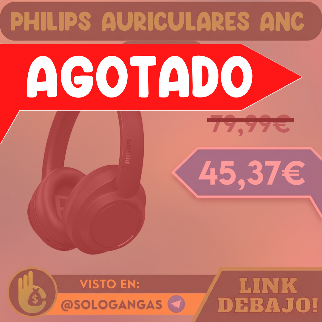 Philips TAH6529BK Auriculares Bluetooth con ANC