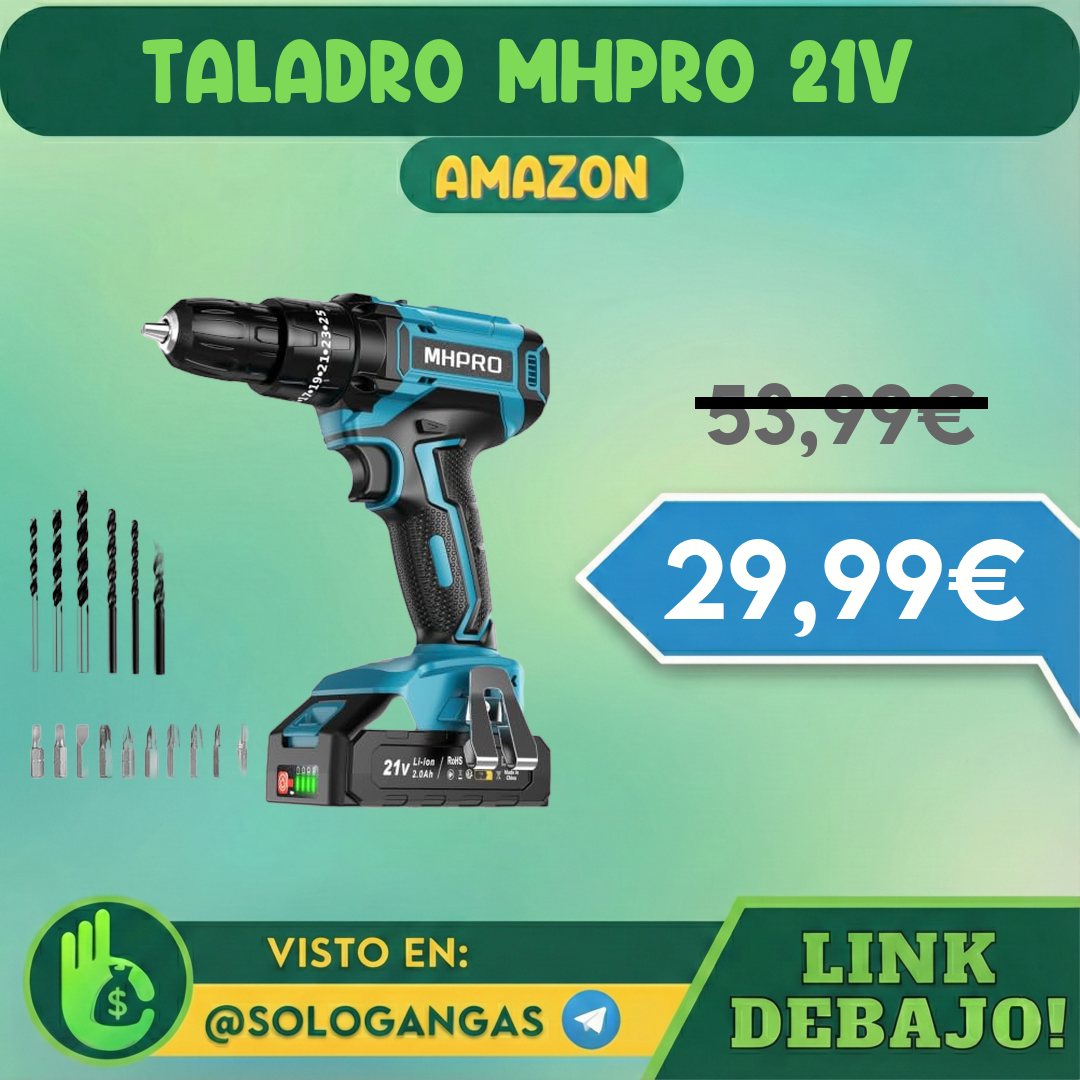 Taladro Percutor Mhpro 21V 42Nm