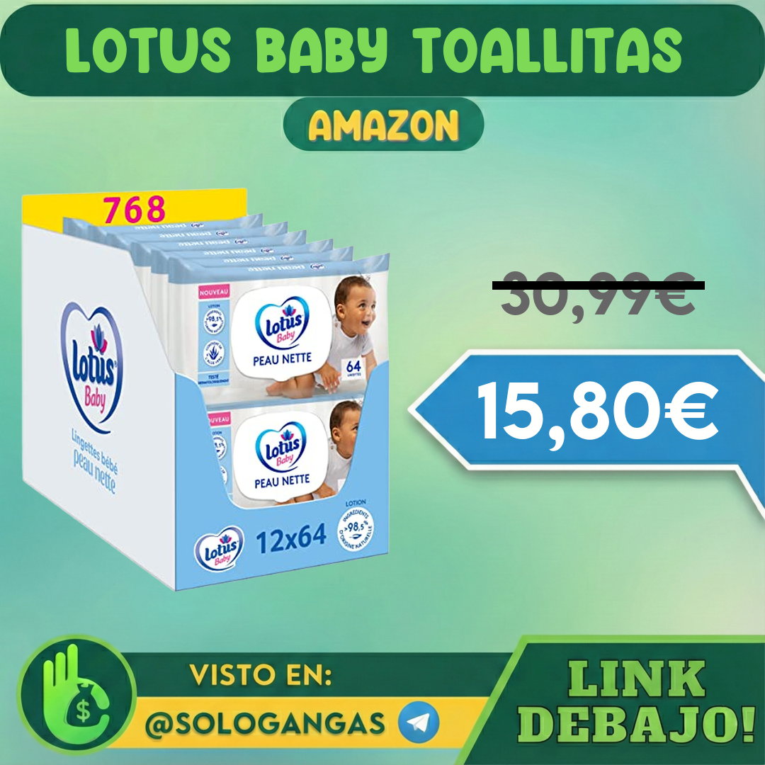 768 Toallitas Lotus Baby